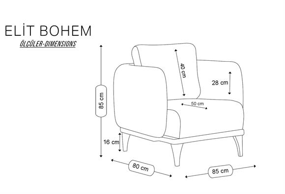 Elit Bohem Berjer - Antrasit