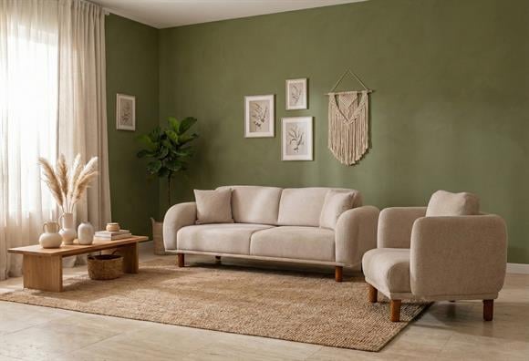 Elit Bohem Koltuk Takımı (Vizon-Vizon)