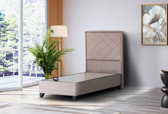 Enerjik 90X190 Açılır Baza - (Ekose Krem)