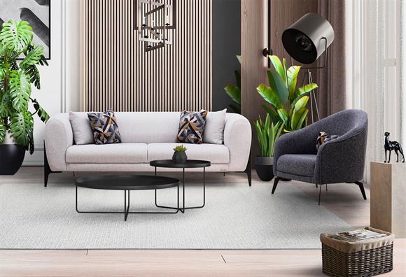 Esila Koltuk Takımı (Krem)