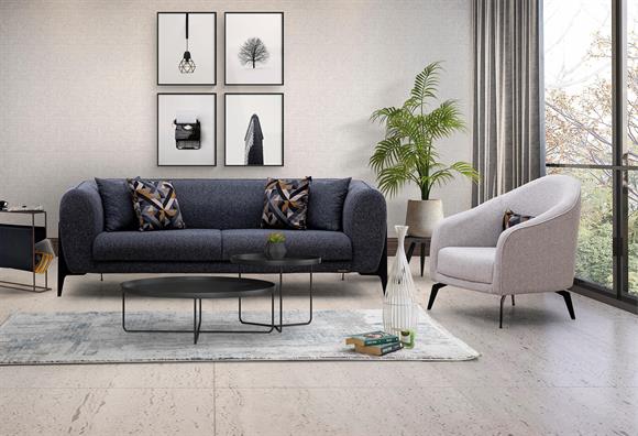 Esila Koltuk Takımı (Koyu Gri)