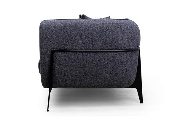 Esila Üçlü (Koyu Gri)