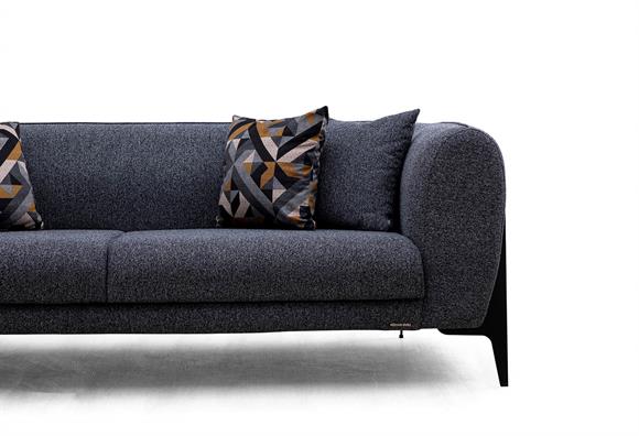 Esila Üçlü (Koyu Gri)