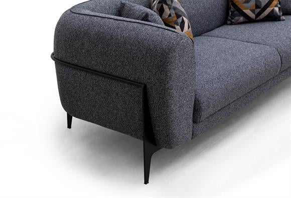 Esila Üçlü (Koyu Gri)