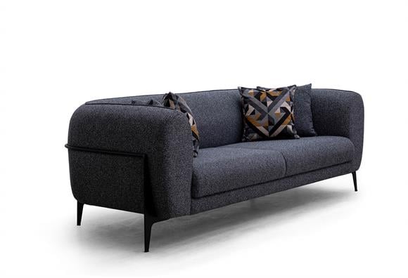 Esila Üçlü (Koyu Gri)