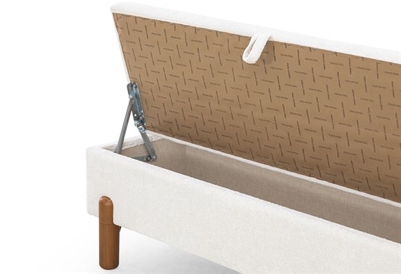 Ezel 130luk Sandıklı Bench - Krem