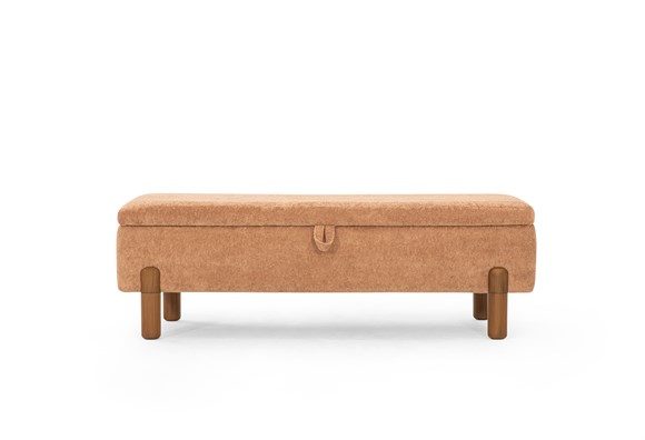 Ezel 130luk Sandıklı Bench - Somon