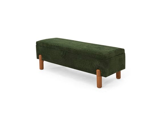 Ezel 130luk Sandıklı Bench - Koyu Yeşil