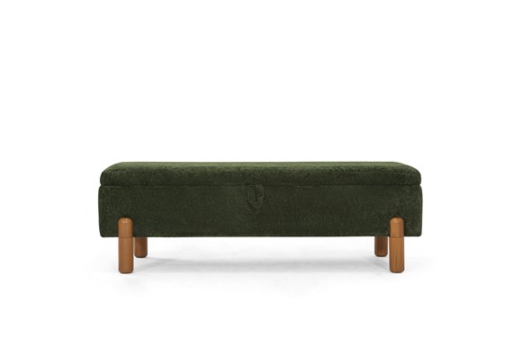 Ezel 130luk Sandıklı Bench - Koyu Yeşil