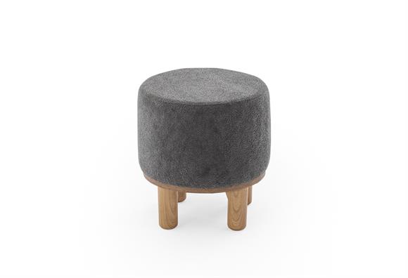 Ezel 45 Lik Puf - Açık Gri