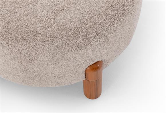 Ezel 60 Lık Puf - Açık Gri