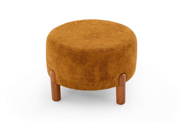 Ezel 60 Lık Puf - Altın Sarısı