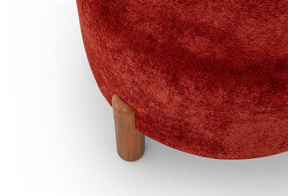 Ezel 60 Lık Puf -Bordo