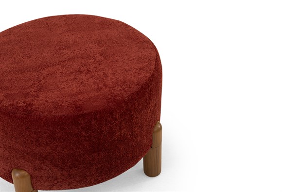 Ezel 60 Lık Puf - Bordo