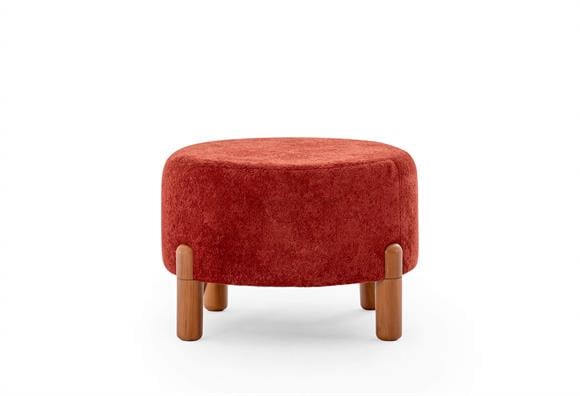 Ezel 60 Lık Puf -Bordo