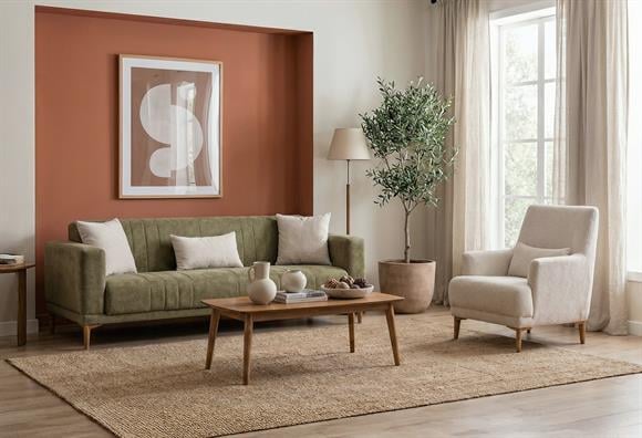 Ezel Koltuk Takımı (Yeşil-Bej)