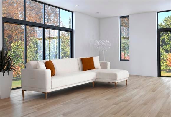 Ezel Köşe Takımı (Krem)