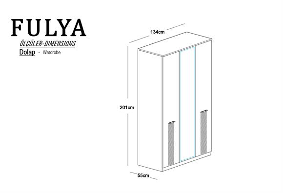 Fulya 3 Kapılı Dolap