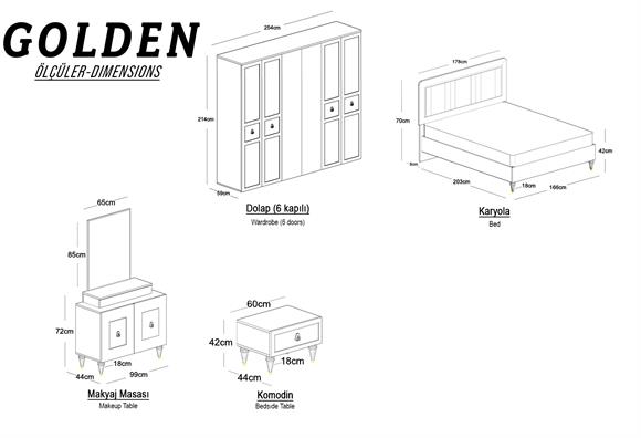 Golden Yatak Odası Takımı