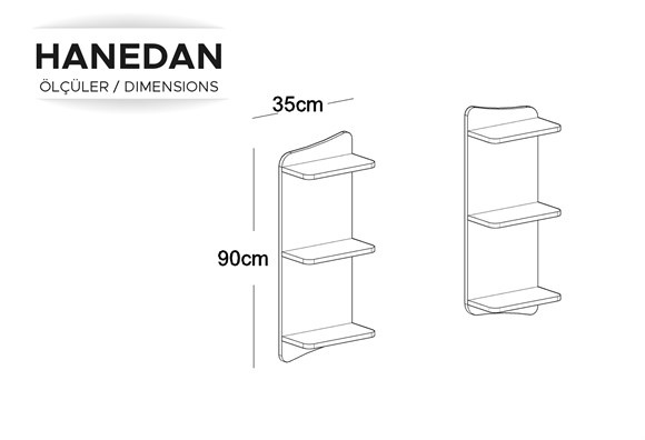 Hanedan Tv Açık Raflı Dolap