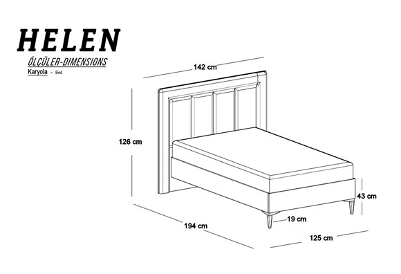 Helen 120lik Başlık