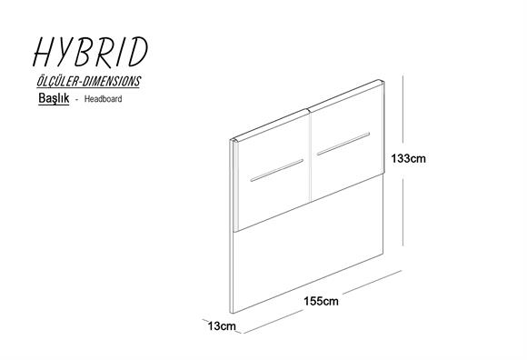 Hybrıd 150 Lik Başlık - (Sütlü Kahve / Ekose Krem)