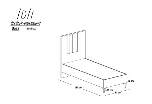İdil 90x190 Açılır Baza