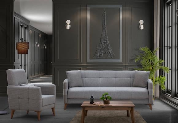 Kumru Kanepe Takımı (Koyu Gri)