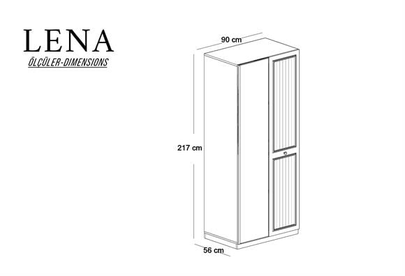 Lena İkili Çekmeceli Modül 