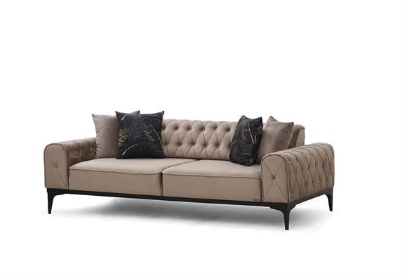 Lotus Üçlü Koltuk (Kahve)