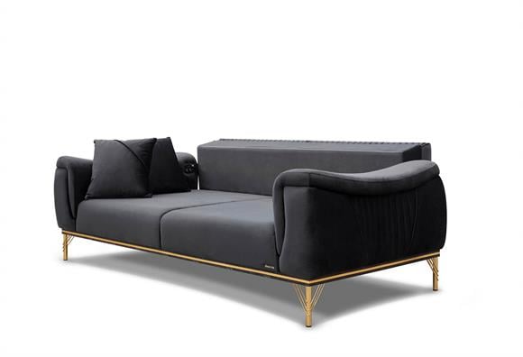 Loya Üçlü Koltuk (Gri)