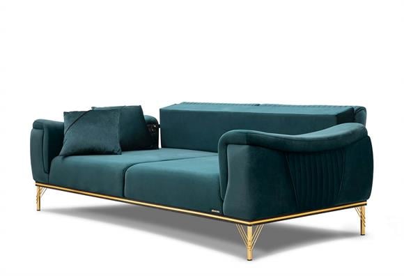 Loya Üçlü Koltuk (Yeşil)