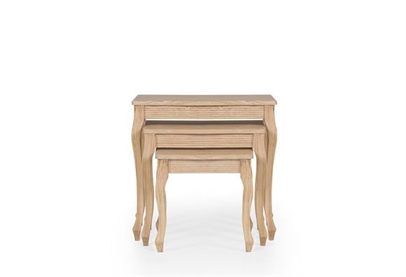 Lükens Zigon Sehpa (Meşe Ayak-Meşe)