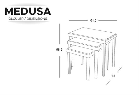 Medusa Zigon Sehpa (Ceviz)