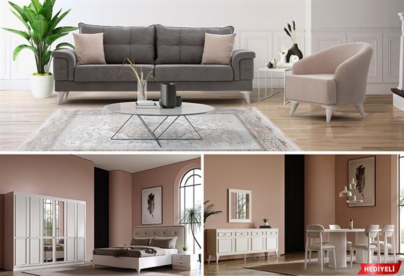 Melis Düğün Paketi(Yatak+Karyola Hediye)