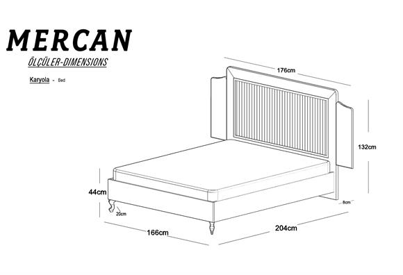 Mercan 160 Lık Karyola 