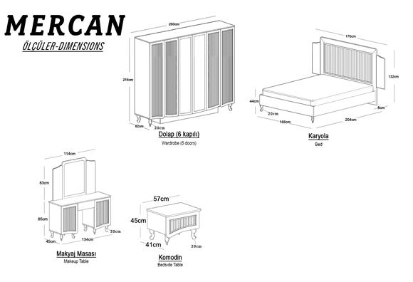 Mercan Avangarde Yatak Odası Takımı