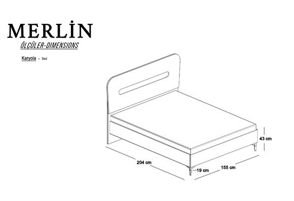 Merlin 150 Lık Karyola