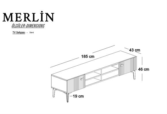 Merlin TV Sehpası