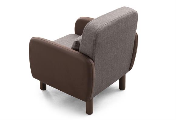 Milano Berjer (Kahve Deri-Kahve Kumaş)