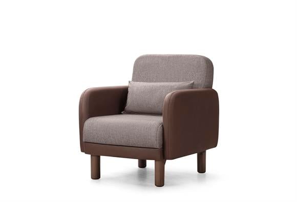 Milano Berjer (Kahve Deri-Kahve Kumaş)