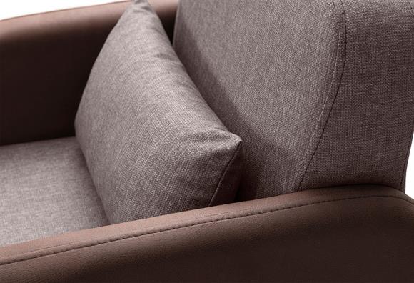 Milano Berjer (Kahve Deri-Kahve Kumaş)