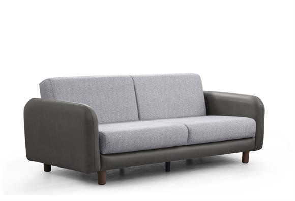 Milano Kanepe (Gri Deri-Gri Kumaş)