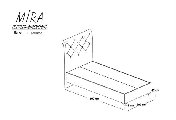 Mira Açılır Baza 100x200