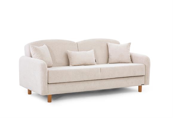 Narin Bohem Kanepe (Bej/Meşe Ayak)