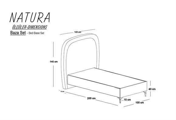 Natura Yatak Seti 100x200