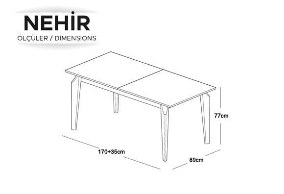 Nehir Açılır Yemek Masası