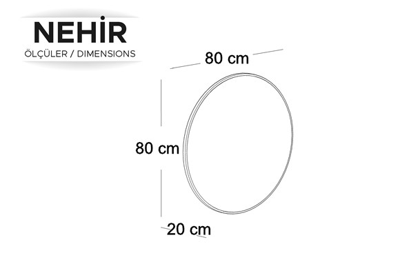 Nehir Konsol Ayna Paneli