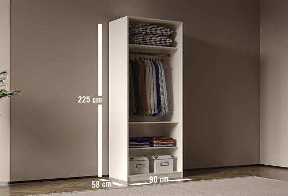 Olimpia İkili Askılıklı Modül Dolap