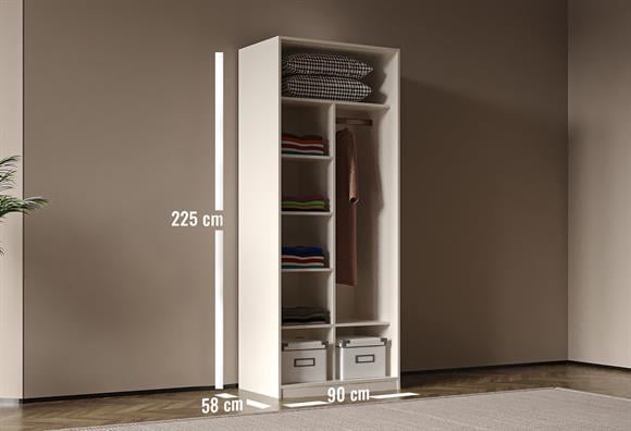 Olimpia İkili Raflı Modül Dolap